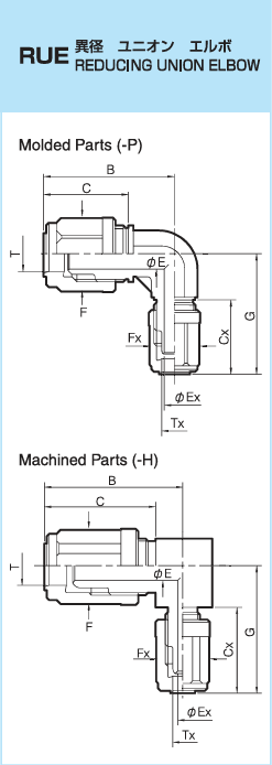 60 Series - Reducing Union Elbow